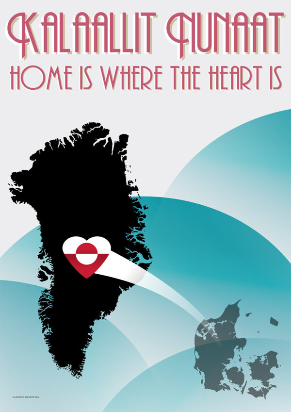 KALAALLIT NUNAAT PLAKAT - Hjemstavns plakat Grønland