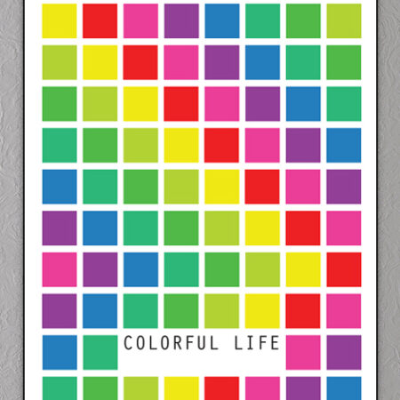 colorful life plakat