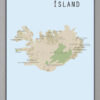 Island lankort plakat